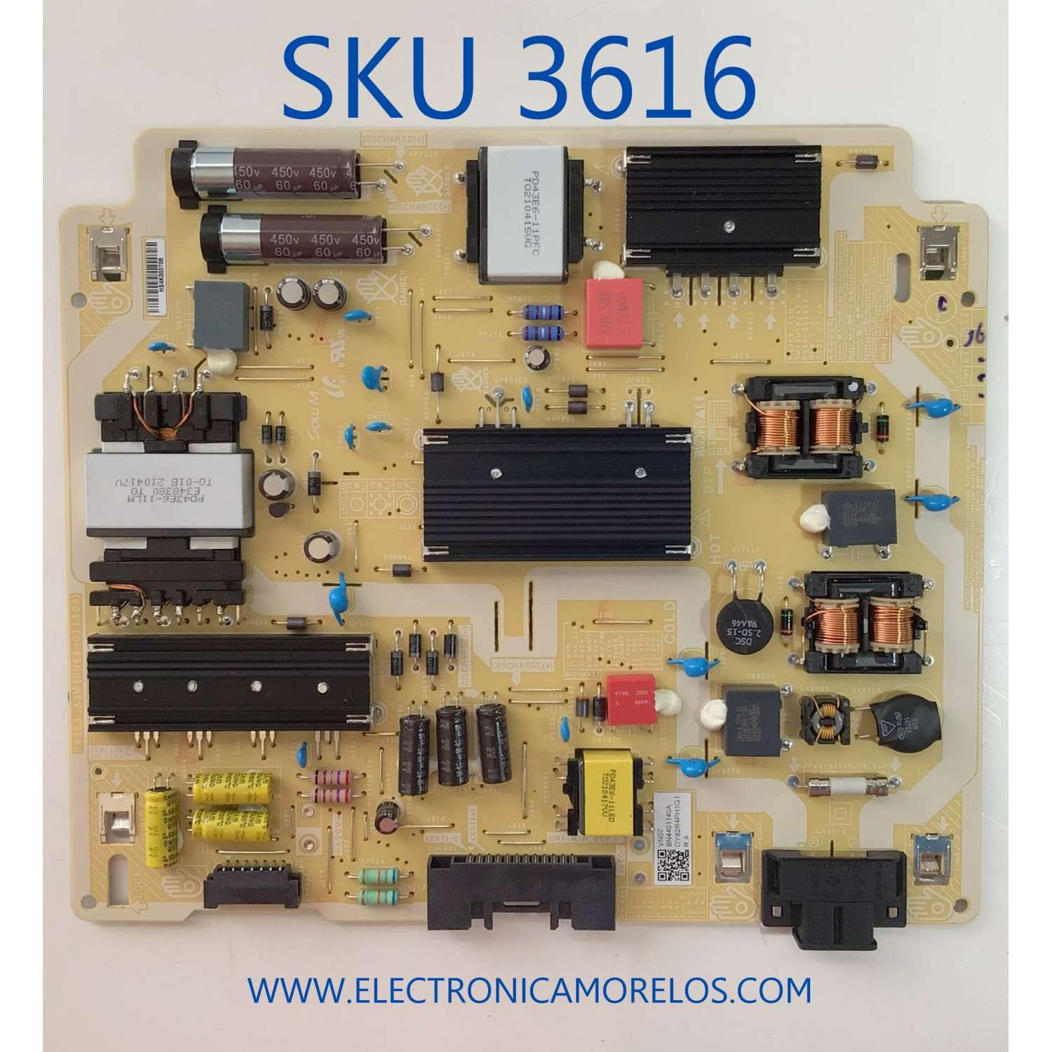 FUENTE DE PODER PARA MONITOR SAMSUNG / NUMERO DE PARTE BN4401140A / P43E6_ASM / DY82R4PH1G1 / HS4K003708 / PANEL CY-MA430HGNV1H / MODELO S43AM702UN DA01